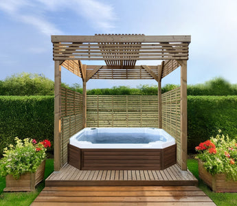 The Hot Tub Oasis: Garden Canopies and Pergolas