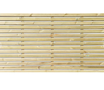 Contemporary Garden Single Slatted Fence Panels