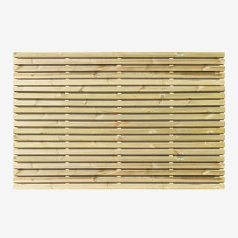 1200mm double sided slatted fence panel 