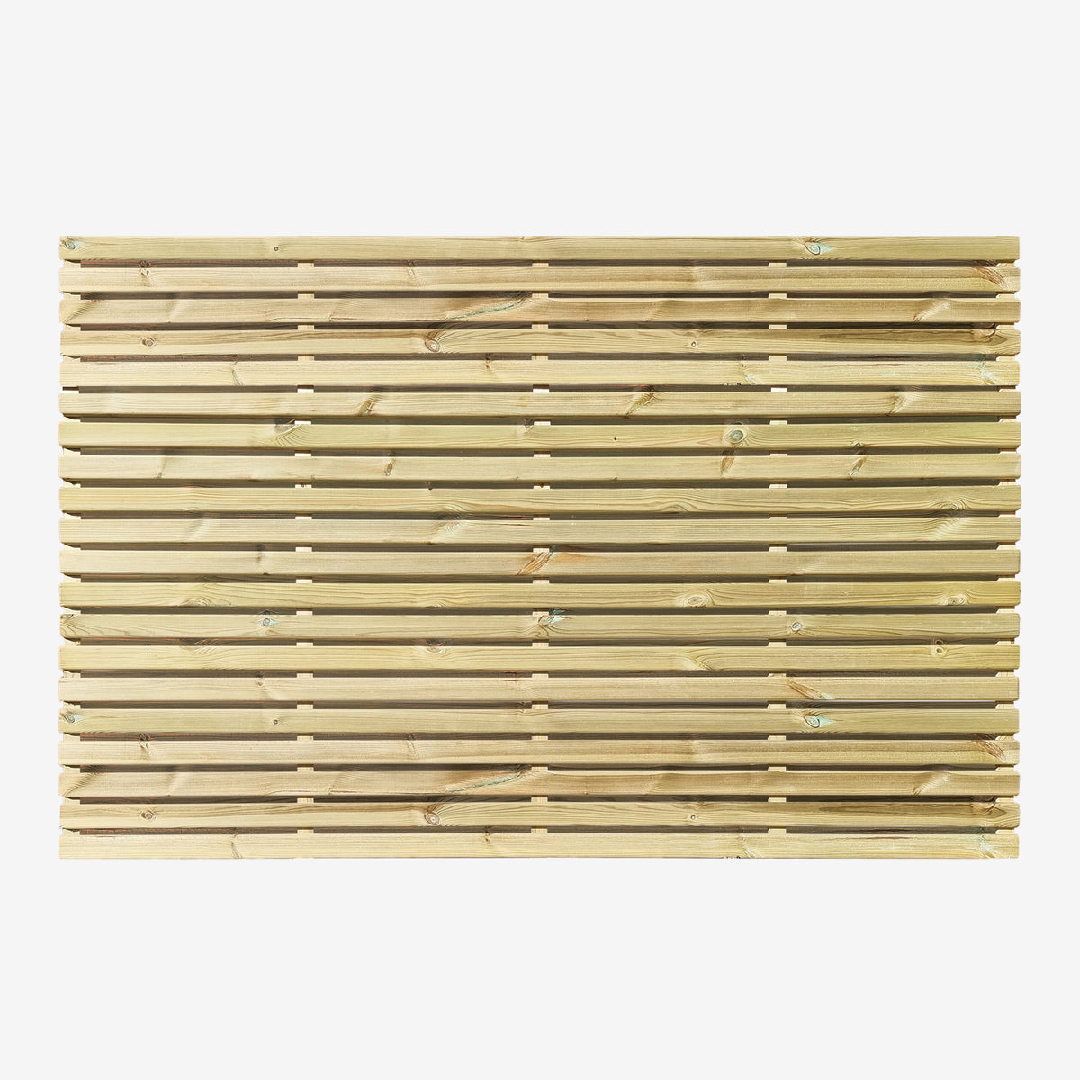 Premium Double Slatted Fence Panel: Modern Garden Fencing - 1.8m Wide