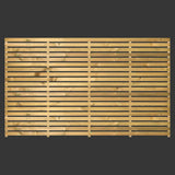 1800mm x 1200mm Single Slatted Fence Panel UK