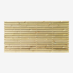 900mm double sided slatted fence panel 