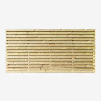 900mm double sided slatted fence panel 