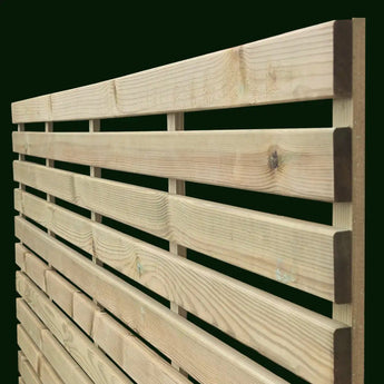 Close up of 900mm single sided fence panel