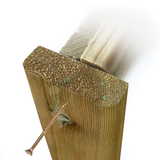 Concrete post conversion kit with screws and material