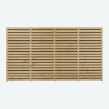 Double Slatted Fence Panel 1800mm x 1200mm