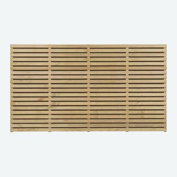 Double Slatted Fence Panel 1800mm x 1200mm