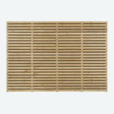 Double Slatted Fence Panel 1800mm x 1500mm