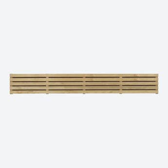Double Slatted Fence Panel 1800mm x 300mm