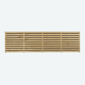 Double Slatted Fence Panel 1800mm x 600mm