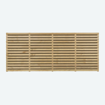 Double Slatted Fence Panel 1800mm x 900mm
