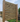 Double sided slatted fence panel wood post