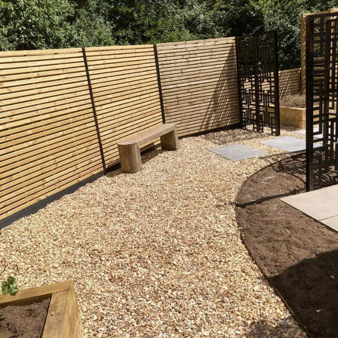 New Modern Garden Slatted Fencing & Posts