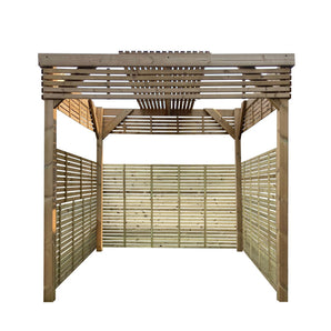 Hot Tub Surround Canopy Slatted Pergola