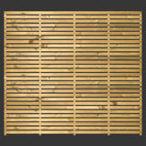 Single Sided Slatted Fence Panel 1800 x 1800mm