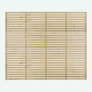 Single Sided Slatted Fence Panel 1800 x 1800mm