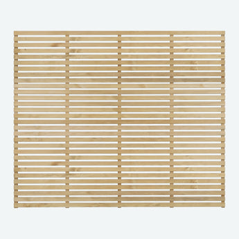Single Sided Slatted Fence Panel 1800 x 1800mm
