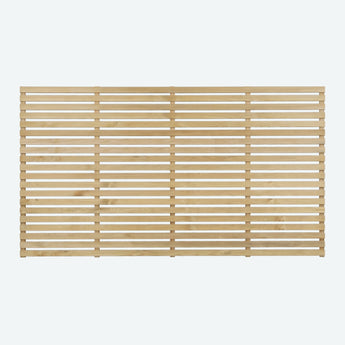 Single Slatted Fence Panel 1800mm x 1200mm