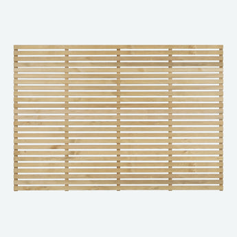 Single Slatted Fence Panel 1800mm x 1500mm