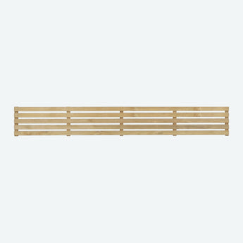 Single Slatted Fence Panel 1800mm x 300mm