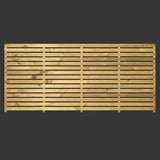 Single Slatted Fence Panel 1800mm 900mm