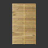 Timber garden wall trellis with horizontal slats. 900mm x 1800mm
