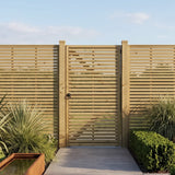 front gate slatted panel effect UK