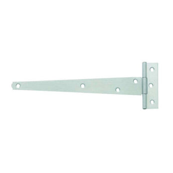 Metal t-hinge on a white background