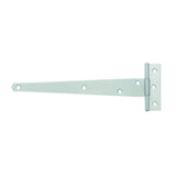 Metal t-hinge on a white background